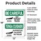 Signmission Hot Surface Sign, 18 in H x 12 in W, Plastic, Hot Surface Do Not Touch Bilingual OS-2PACK-BC-P-1218-L-10029 - alternate 2